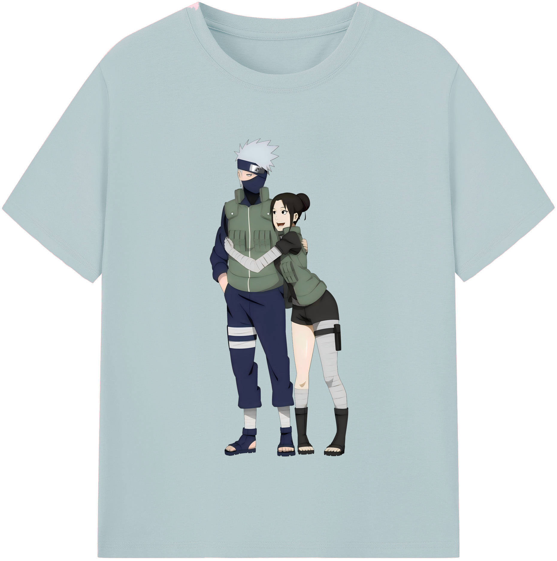 （画像用） NARUTO -ナルト- はたけ カカシ Hatake Kakashi 綿100％半袖Tシャツ（フロントプリント）